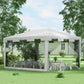 خيمة حديقة 3×4 م مع جدران جانبية شبكية - Garden Gazebo 3×4 Meters with Mesh Sidewalls