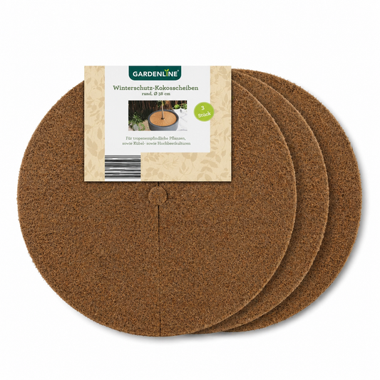 حصائر جوز الهند لحماية التربة (3 قطع) – Coconut Fiber Plant Protection Mats 3-Pack