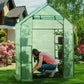 بيت بلاستيكي للحديقة صغير بأربع طبقات مع غطاء مقوى - Greenlife 4-Tier Walk-in Greenhouse with PE Cover