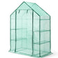 بيت بلاستيكي للحديقة صغير بأربع طبقات مع غطاء مقوى - Greenlife 4-Tier Walk-in Greenhouse with PE Cover