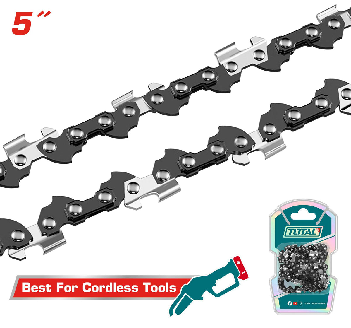 جنزير منشار 5 انش من  توتال - Total Saw Chain 5 In