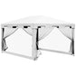 خيمة حديقة 3×4 م مع جدران جانبية شبكية - Garden Gazebo 3×4 Meters with Mesh Sidewalls