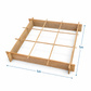 صندوق زراعة خشبي مرتفع 100×100 سم – Wooden Raised Garden Bed