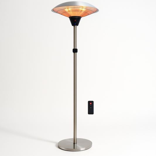 صوبة كهربائية خارجية ستاند 2100 واط مع ريموت تحكم - Outdoor Electric Patio Heater 2100W with Remote