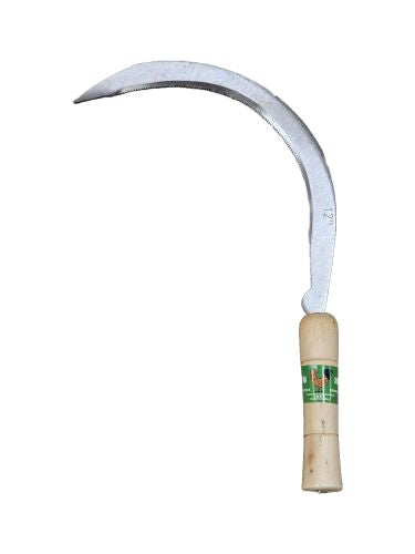 منجل فولاذي بمقبض خشبي - Curved Steel Sickle Knife