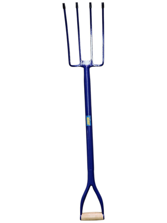 شاعوب زراعي معدني 4 سن بمقبض خشبي - 4 Teeth Garden Fork