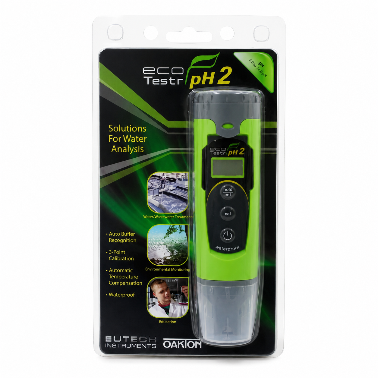 جهاز قياس الرقم الهيدروجيني المقاوم للماء | EcoTestr pH 2 Digital Waterproof pH Meter