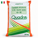 كيس سماد كوادرو 30-10-10 + 2 + TE من Greenhas Group، عبوة 25 كغ ومنشأ إيطالي.