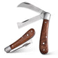 سكين تطعيم مزدوج الشفرة بمقبض خشبي - Double Blade Grafting Knife with Wooden Handle