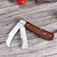 سكين تطعيم مزدوج الشفرة بمقبض خشبي - Double Blade Grafting Knife with Wooden Handle