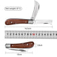 سكين تطعيم مزدوج الشفرة بمقبض خشبي - Double Blade Grafting Knife with Wooden Handle