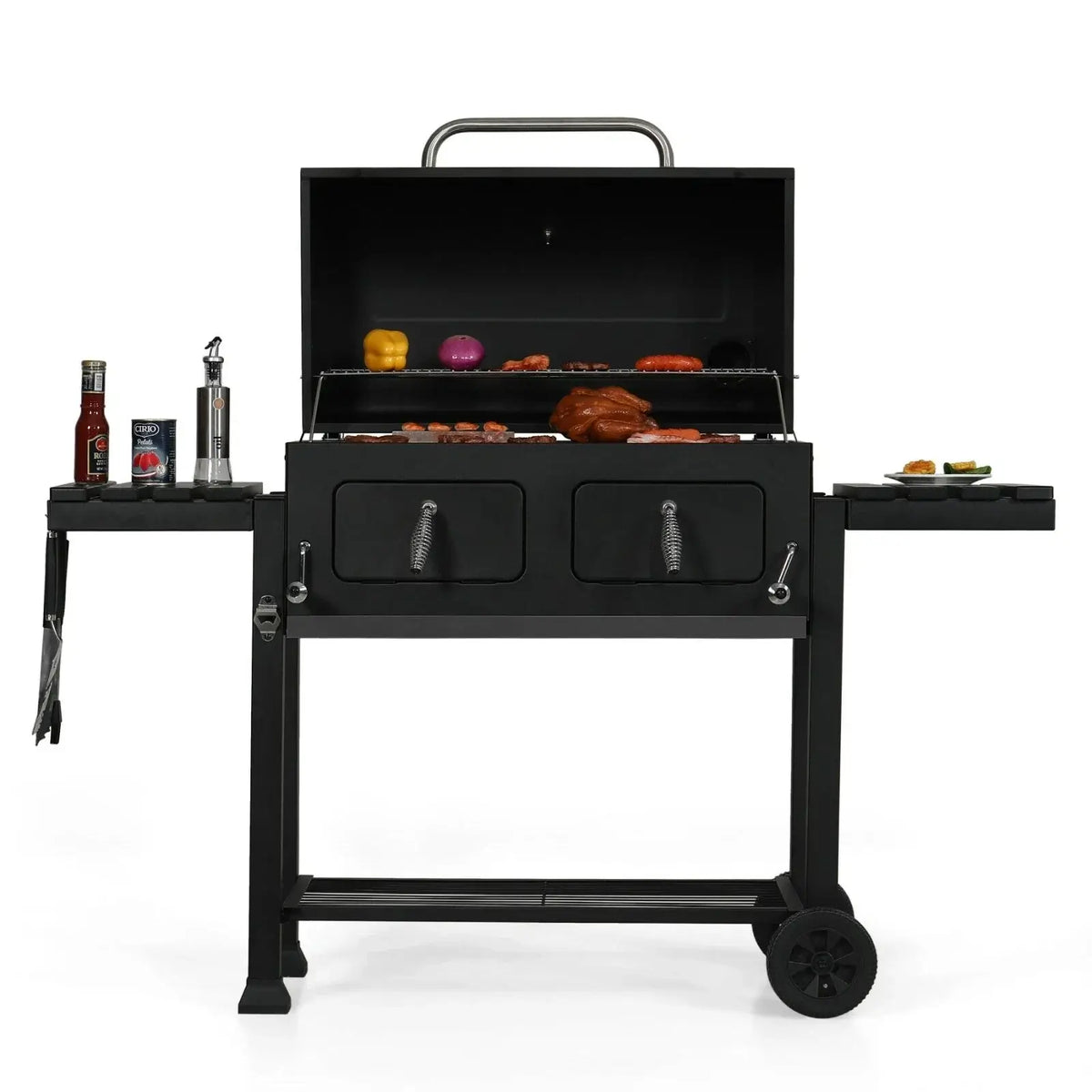 مشوى فحم كبيرة متعددة المستويات Heavy-Duty Oversize Charcoal Grill