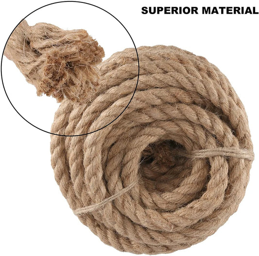 حبال جوت طبيعية متعددة المقاسات - Natural Jute Ropes 100m