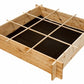 صندوق زراعة خشبي مرتفع 100×100 سم – Wooden Raised Garden Bed