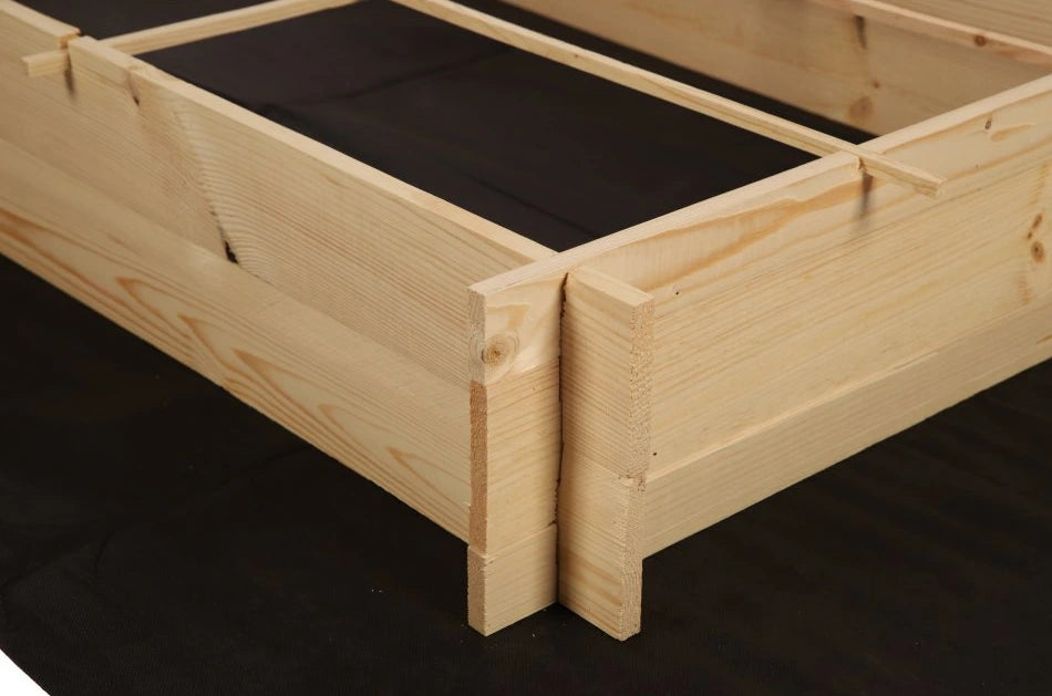 صندوق زراعة خشبي مرتفع 100×100 سم – Wooden Raised Garden Bed