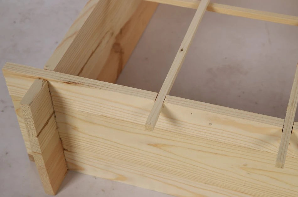 صندوق زراعة خشبي مرتفع 100×100 سم – Wooden Raised Garden Bed